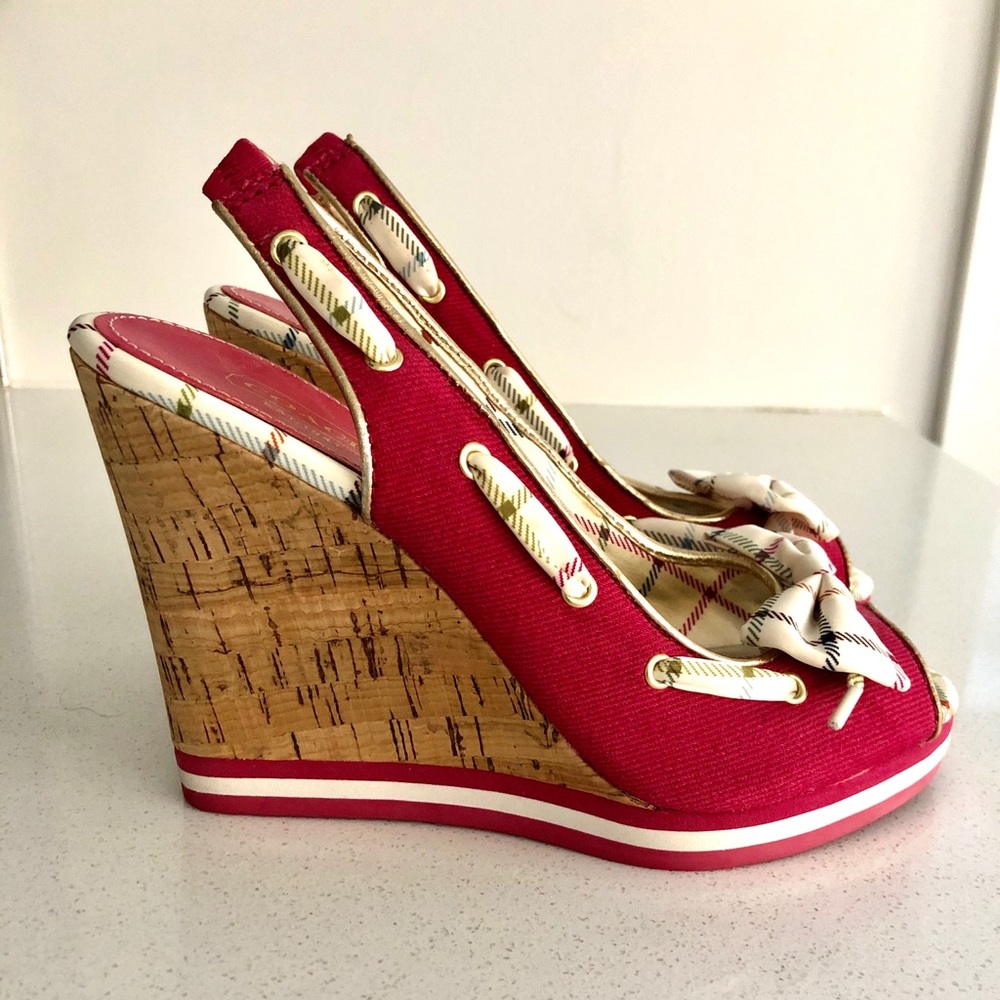 Coach Peep-Toe Wedges - Picture 2 of 3